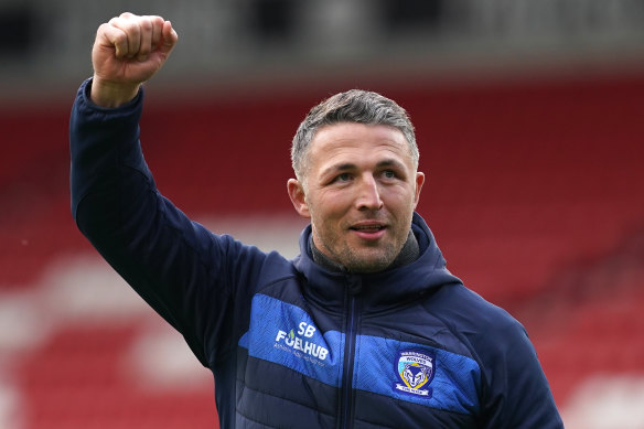 NRL fans could get a close look at Sam Burgess and his Warrington Wolves in Las Vegas next year.