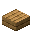 Invicon Oak Slab.png: Inventory sprite for Oak Slab in Minecraft as shown in-game linking to Oak Slab with description: Oak Slab