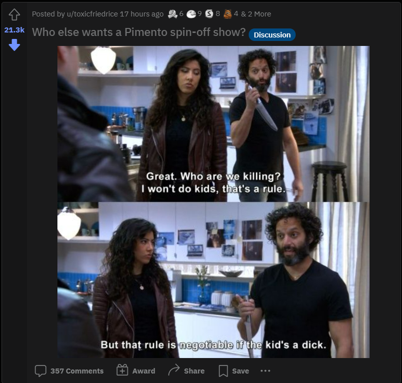 r/The10thDentist - I hate Jason Mantzoukas in Brooklyn 99 and his acting and lines make me cringe