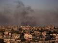 Smoke rises in Rafah, Gaza, where Israeli airstrikes continue despite the UN court ordering a halt. (EPA PHOTO)