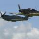 A Spitfire aircraft (l) at an event commemorating the Battle of Britain, together with a Hurricane. (EPA PHOTO)