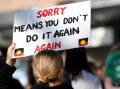 Sorry Day is held on March 26, to mark the tabling of the 1997 Bringing Them Home report. (Bianca De Marchi/AAP PHOTOS)