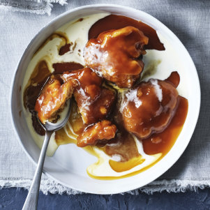 Golden syrup dumplings.