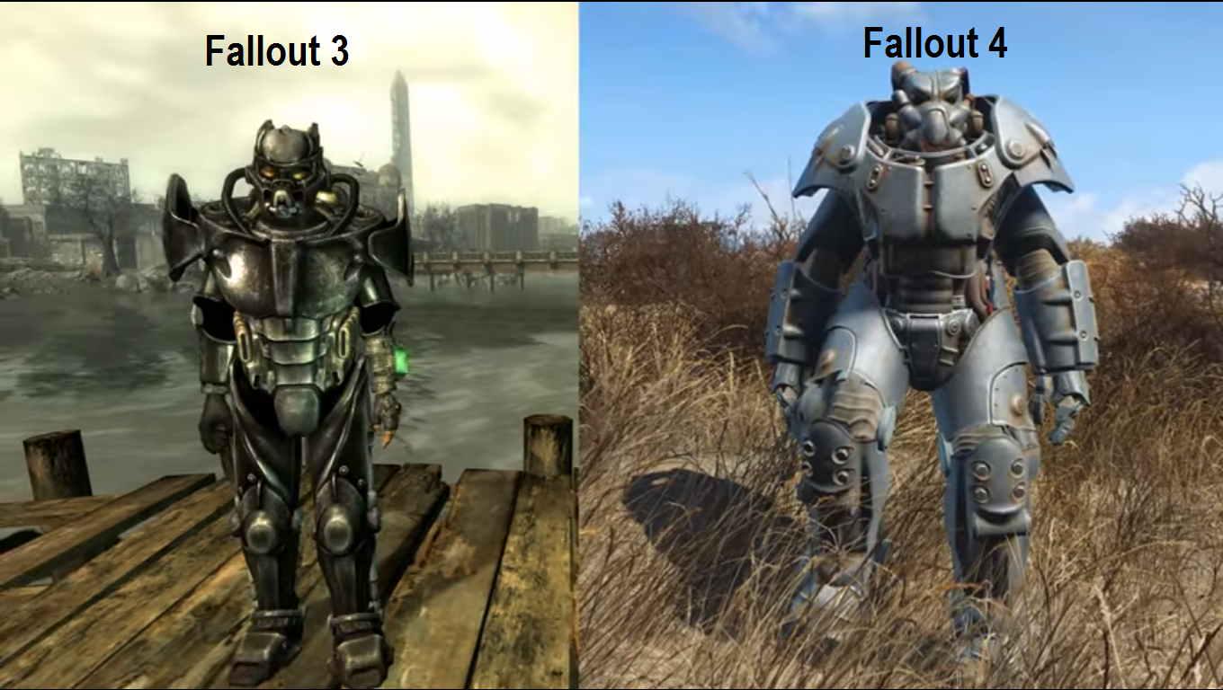 r/fo4 - I think one of good changes Bethesda did to Fallout was turning power armor into giant tank suits you get in. Makes them much more imposing.