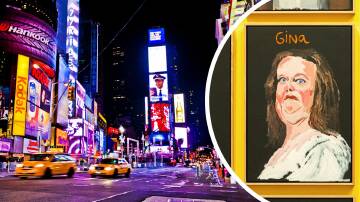 $30,000 has been raised to display Ms Rinehart on the New York billboards. Picture by Sitthixay Ditthavong/Shutterstock