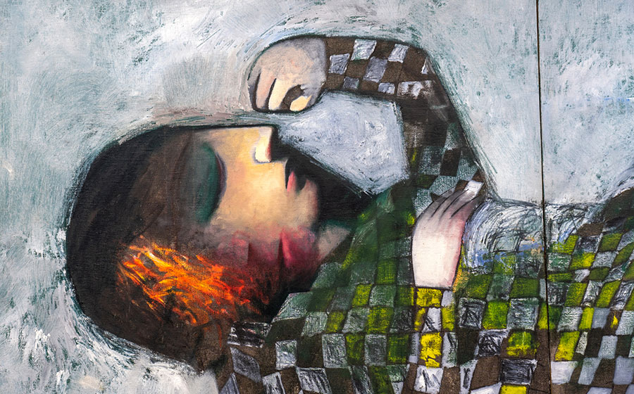 Charles Blackman, ‘The girl in the checkered dress’, 1963. Reserve Bank of Australia Collection, OP-000102. 