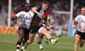 Luke Northmore attacks for Harlequins