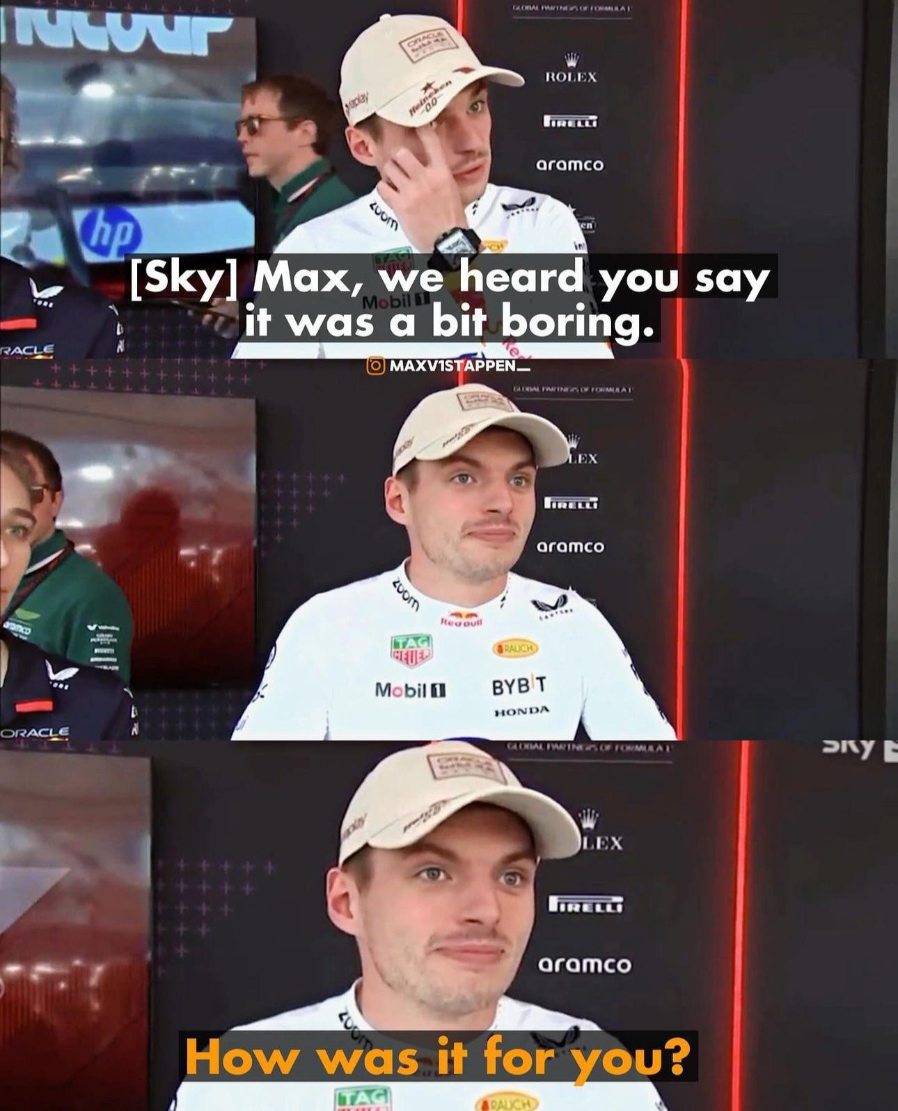 r/formuladank - Max is a menace