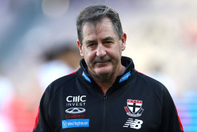 St Kilda coach Ross Lyon comes to terms with another disappointing performance by his team.