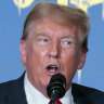 Republican presidential candidate, former President Donald Trump speaks at the Libertarian National Convention at the Washington Hilton in Washington.