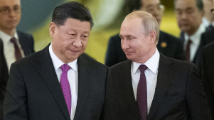 Xi Jinping and Vladimir Putin in 2019.