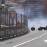 Sergio Perez wrecked in massive Monaco GP crash