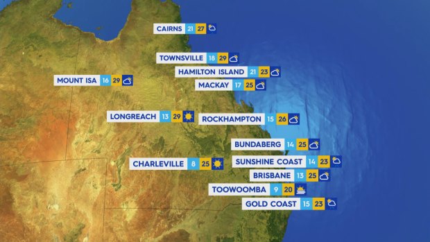 National weather forecast for Monday May 27