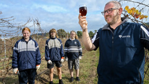 Upper Yarra Secondary College, students and their teacher, Marcus Cook.