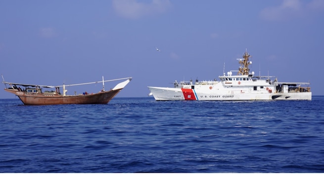 TAMPA, Fla. – The U.S. Coast Guard Sentinel-class fast-response cutter USCGC Clarence Sutphin Jr (WPC 1147) seized advanced conventional weapons and other lethal aid originating in Iran and bound to Houthi-controlled Yemen from a vessel in the Arabian Sea, Jan. 28, 2024. 

The boarding team discovered over 200 packages that contained medium-range ballistic missile components, explosives, unmanned underwater/surface vehicle (UUV/USV) components, military-grade communication and network equipment, anti-tank guided missile launcher assemblies, and other military components.  

CENTCOM is committed to working with our allies and partners to counter the flow of Iranian lethal aid in the region by all lawful means including U.S. and U.N. sanctions and through interdictions.