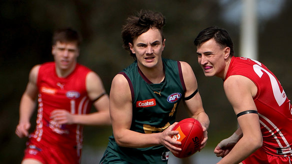 Tasmania’s Geordie Payne is the favourite to be the No.1 pick in this year’s AFL mid-season draft.