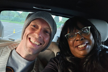 Saundra Glenn and Chris Martin