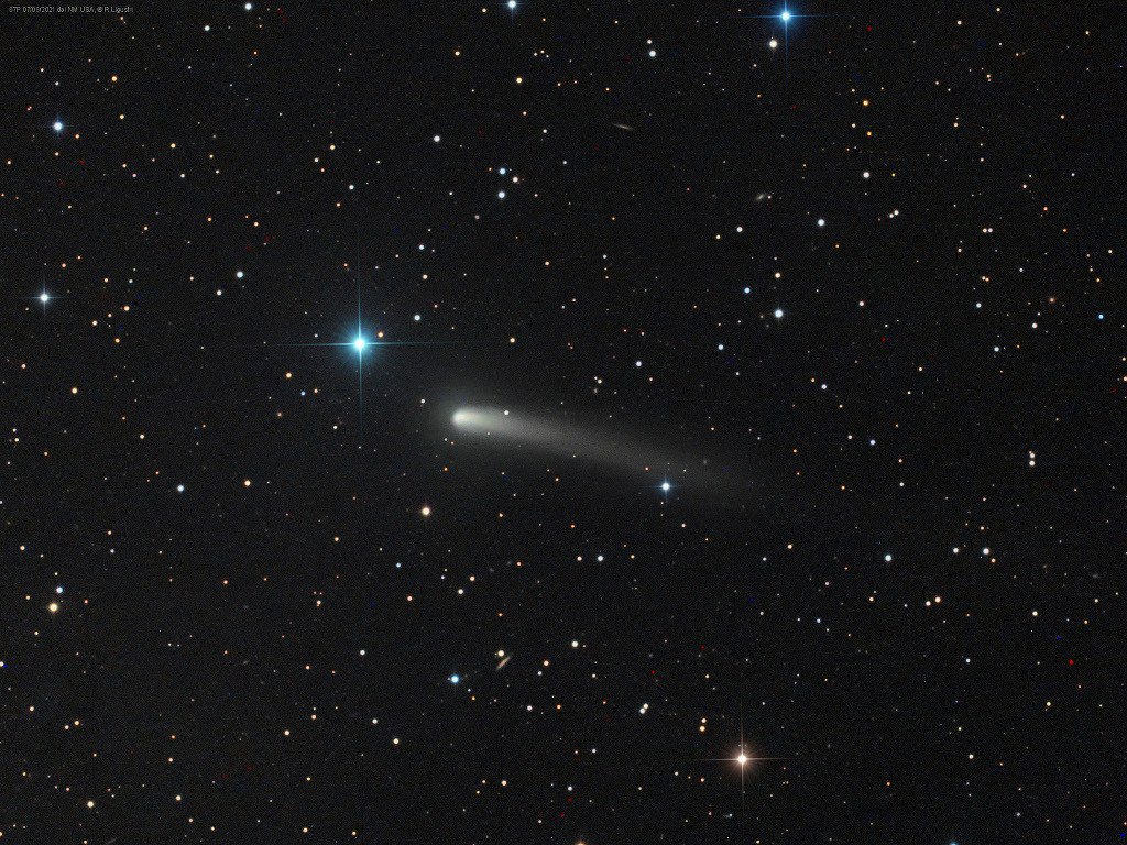 just–space:
“Rosetta’s Comet in View : Faint comet Churyumov-Gerasimenko (67P) sweeps past background stars in the constellation Taurus and even fainter distant galaxies in this telescopic frame from September 7. About 5 years ago, this comet’s 4...