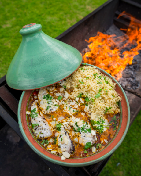 If you dont have a tagine on hand, you can also use your black no.10 potjie for this recipe. And as always the fresher your fish, the better!