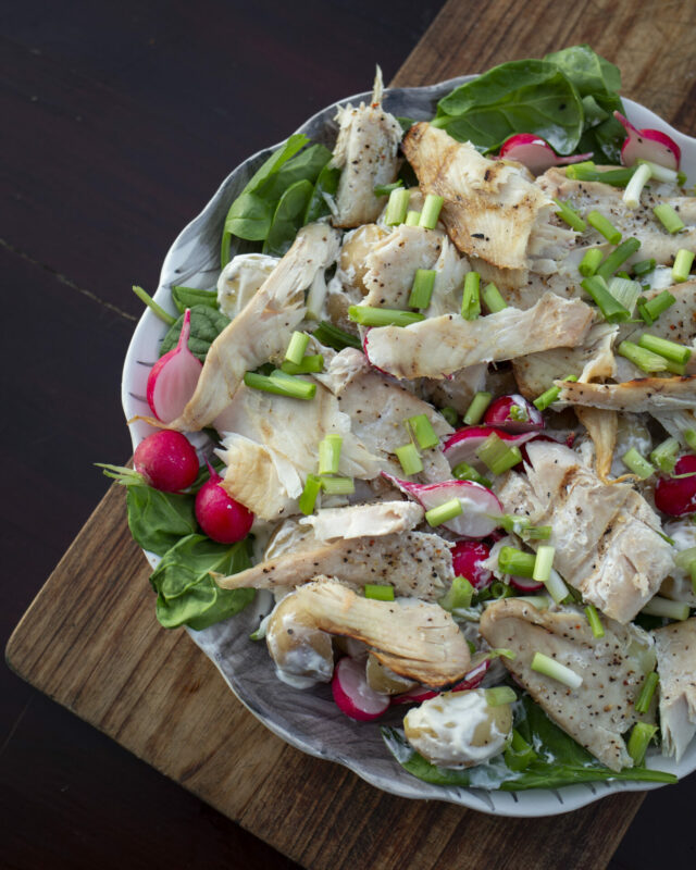 SMOKED ANGELFISH AND POTATO SALAD