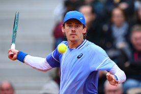 Alex de Minaur is the first Australian into the second round at Roland-Garros.