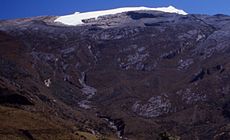 Ritacuba Blanco, den høyeste toppen til Cordillera Oriental i Colombia.