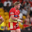 Flegler leaves the field against the Wests Tigers.