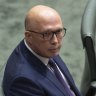 Opposition Leader Peter Dutton during question time at Parliament House in Canberra on Tuesday.