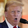 Former President Donald Trump speaks during a news conference at Trump Tower, a day after being criminally convicted