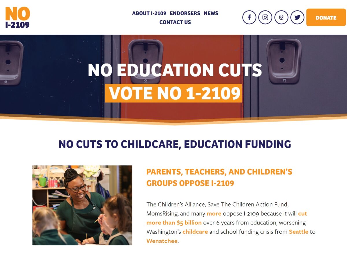 NO on I-2109 website