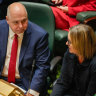 Treasurer Tim Pallas and Premier Jacinta Allan.