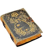 Grimoire journal Leather Print Caltic Cat journal Blank Spell book book of shadows leather gift for him sketchbook journal notebook