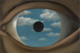 Who is watching who? Rene Magritte’s The False Mirror (1929). 