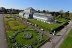 The Palm House and formal gardens surrounding it.