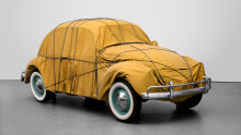 Christo’s Wrapped 1961 Volkswagen Beetle Saloon, 1963–2014, will go on sale at Art Basel Unlimited in Switzerland.