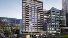 The penthouse is an amalgamation of five apartments within this Spring Street residential tower built in 1970.