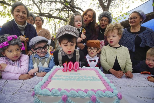 Brunswick Kindergarten’s 100th birthday party.