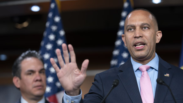 Targeted by an Israeli influence campaign: House Minority Leader Hakeem Jeffries.