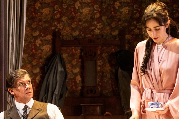 Gaslight stars Toby Schmitz and Geraldine Hakewill. 