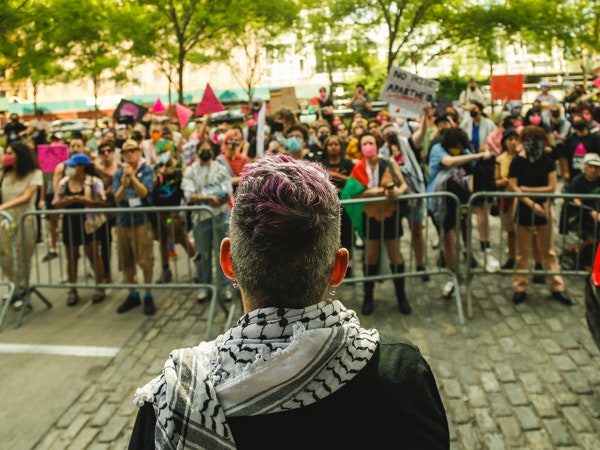 LGBTQ+ Activists Protest Outright International Gala Demanding Action for Palestinians