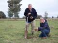 Little River Landcare vice chair Allan Nicholson, Wellington, and project officer Phoebe Gulliver, Eurimbla. Picture by Nick Newling