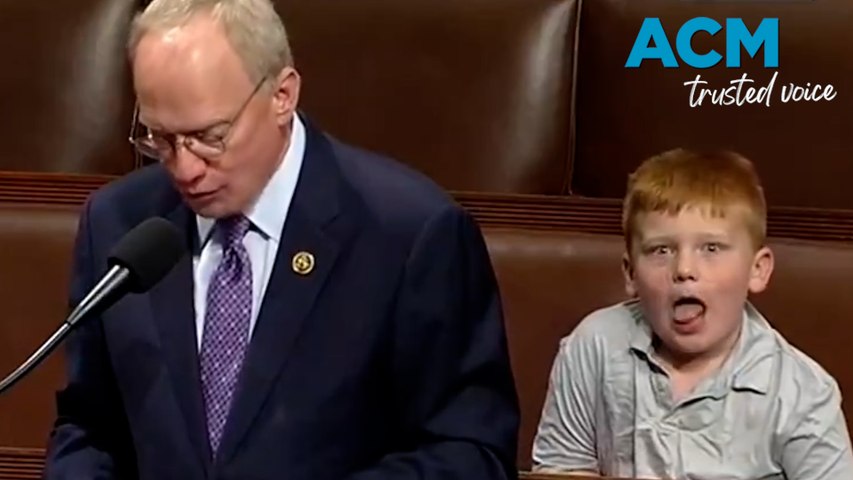 Tennessee Republican John Rose gave an impassioned speech on the House of Representatives floor, little did he know his 6-year-old son was making faces and squirming during the live-cross speech.