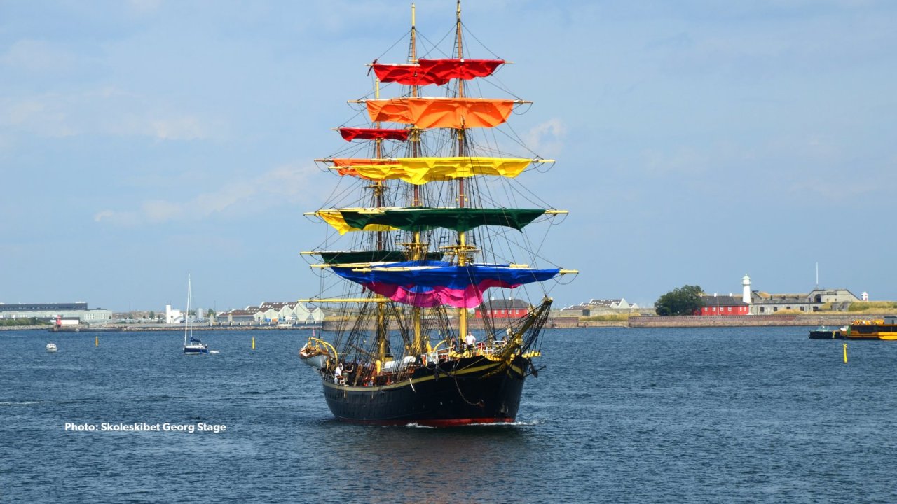 dubiousculturalartifact:
?dragon-in-a-fez:
?ltwilliammowett:
?The Danish training ship ?Georg Stage? (1934) dresses in rainbow colour, 2021
?
not the kind of gay ship Im used to seeing on tumblr but cool
?
ship georg is an outlier but SHOULD be...