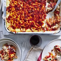 Clear out the crisper for this adaptable pasta bake.