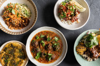 Assorted $15 lunch bowls at Maha.