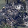 A Perth home in Perth’s northern suburb destroyed by a bushfire in November 2023.