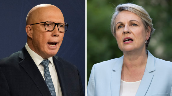 Opposition Leader Peter Dutton and Environment Minister Tanya Plibersek.