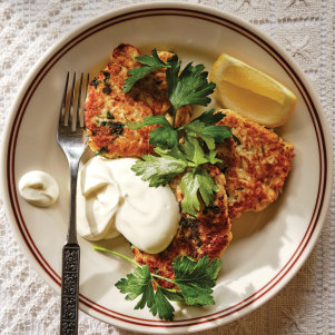 Cauliflower fritters.