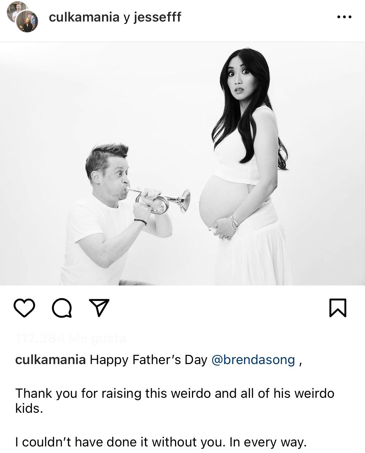 r/MadeMeSmile - Macaulay Culkin wishes Brenda Song a happy Father’s Day