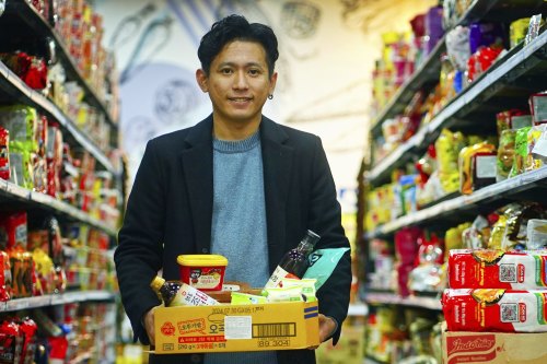 Doju chef Mika Chae at KT Mart Korean supermarket in Melbourne.